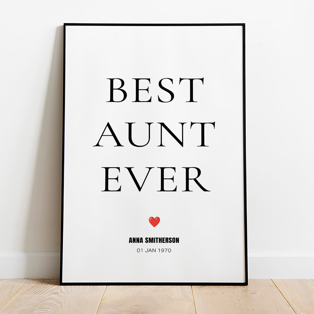 Best Aunt Ever Poster