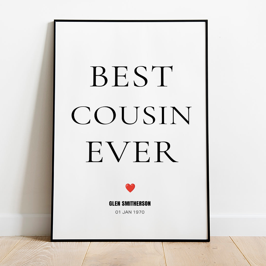 Best Cousin Ever Poster