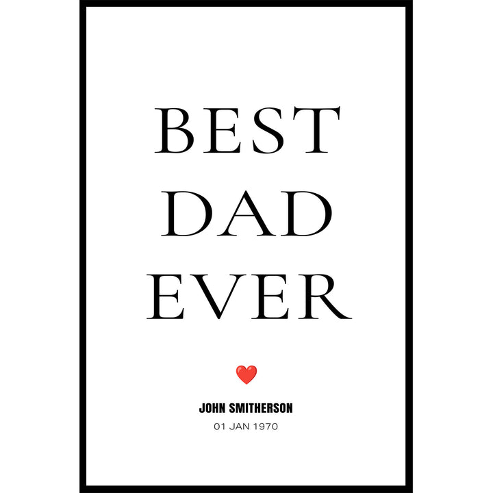 Best Dad Ever Poster