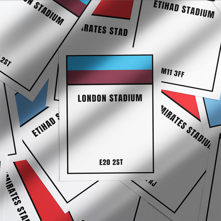 23/24 Premier League Stadium Postcode Poster