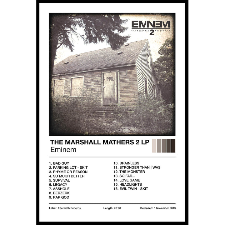 Eminem - The Marshall Mathers 2 LP Album Cover Poster