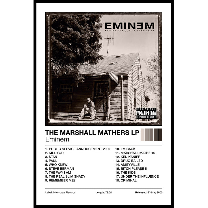 Eminem - The Marshall Mathers LP Album Cover Poster