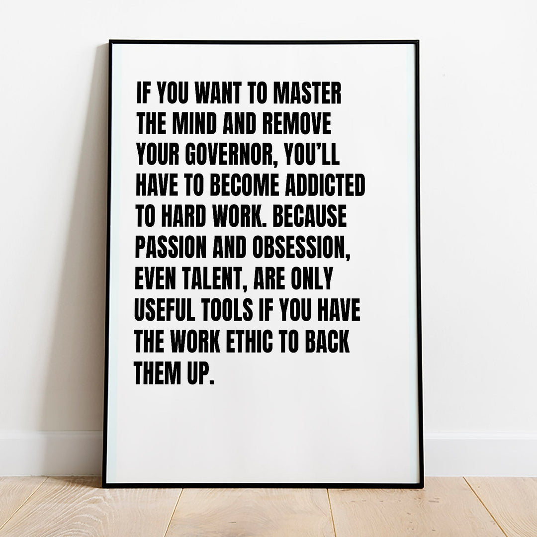 If You Want To Master The Mind Poster