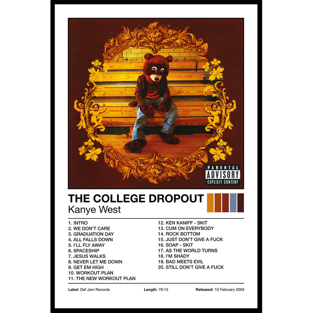 Kanye West - College Dropout Album Cover Poster