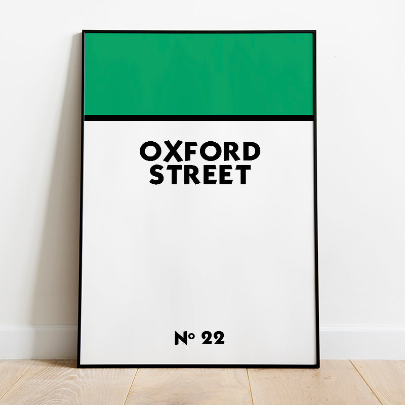 Personalised Monopoly Street Name Poster