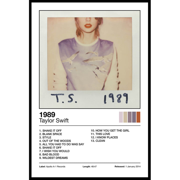 Taylor Swift - 1989 Album Cover Poster