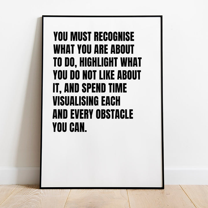 You Must Recognise What You Are About To Do Poster