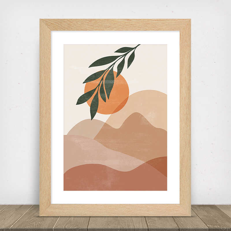 Abstract Mountains Poster Number 1