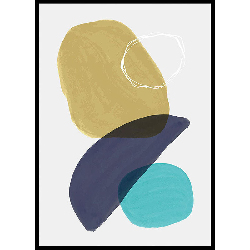 Abstract Pebbles Poster Number 1