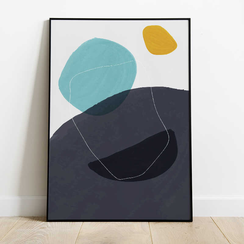 Abstract Pebbles Poster Number 3