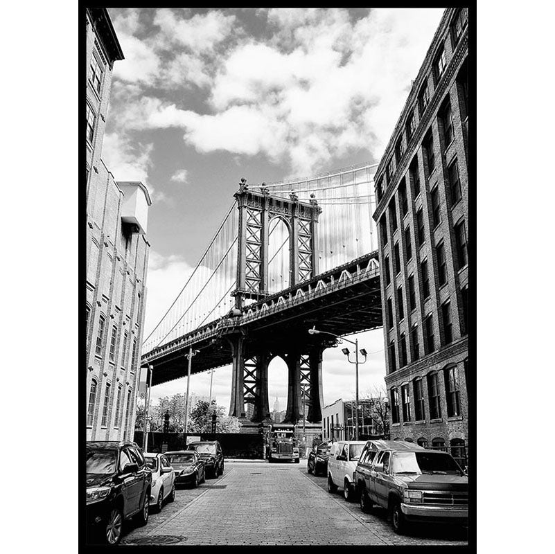 Brooklyn Bridge Black & White Poster
