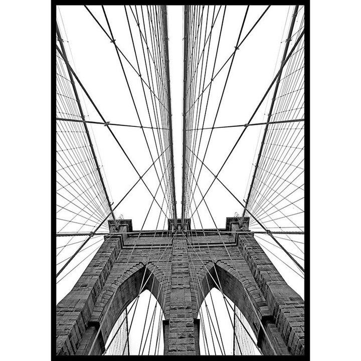 Brooklyn Bridge Black & White Poster Number 2