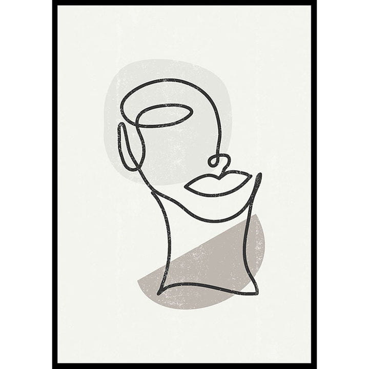 Face Line Drawing Number 4
