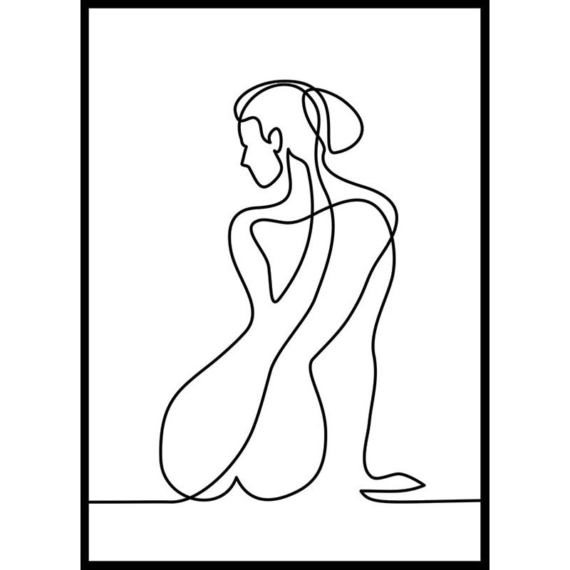Femme Figure Line Drawing Number 2