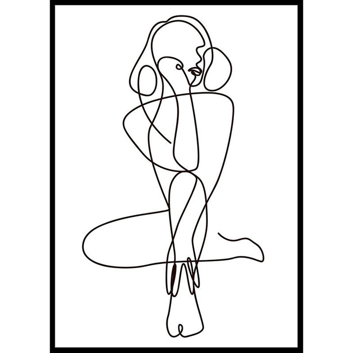 Femme Figure Line Drawing Number 3