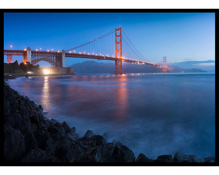 Golden Gate Bridge Twilight Poster