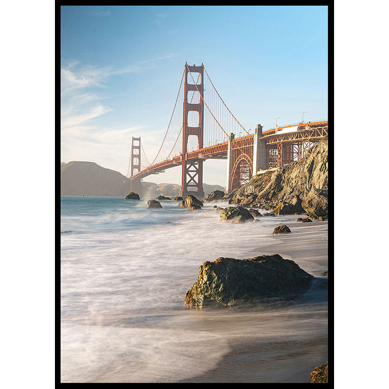 Golden Gate Bridge Portrait Poster