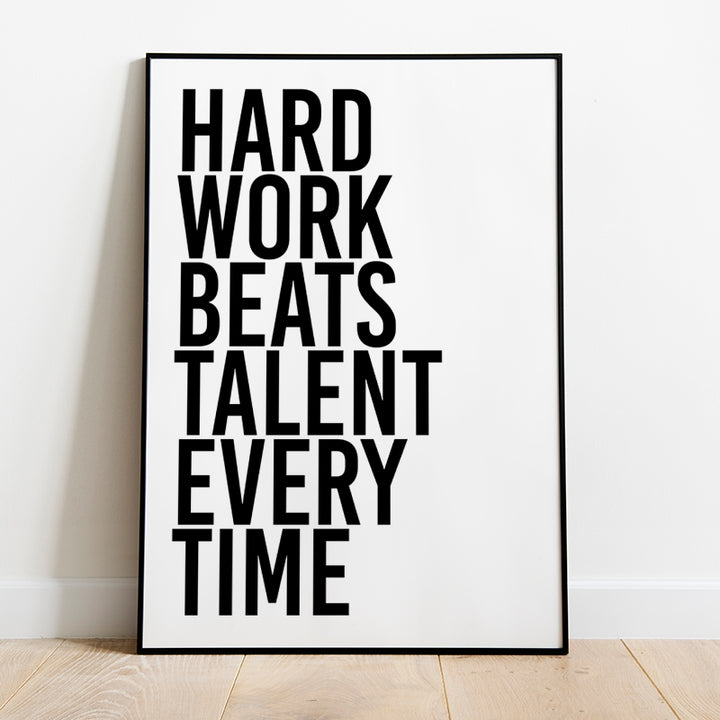 hard work beats talent