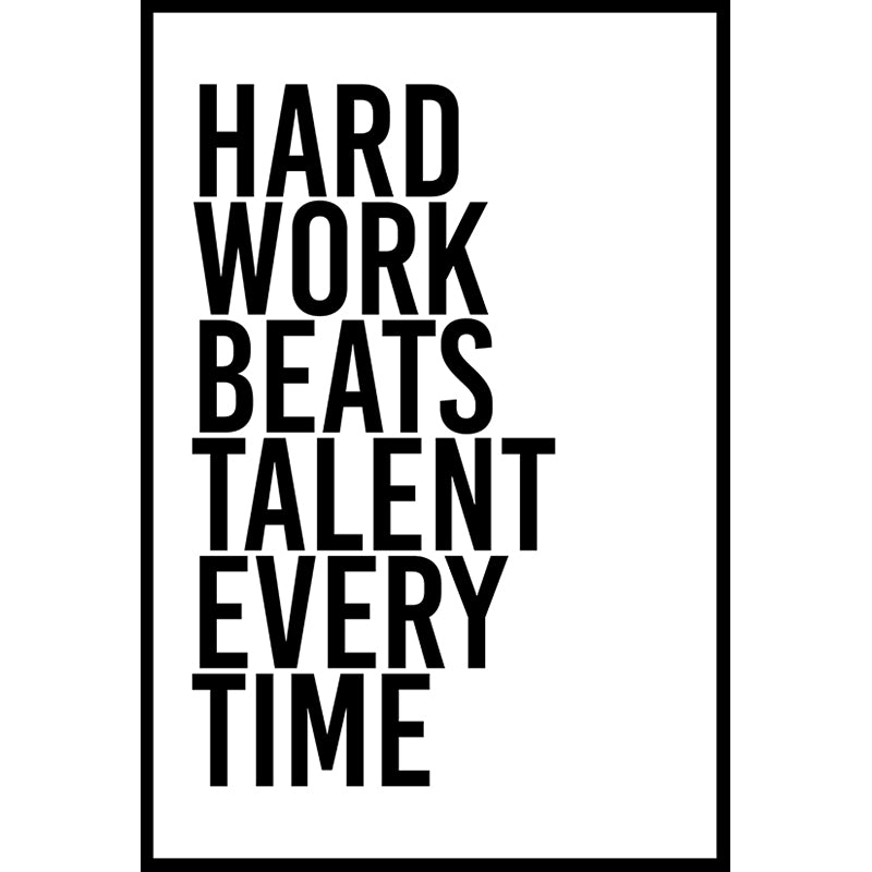 Hard Work Beats Talent Poster