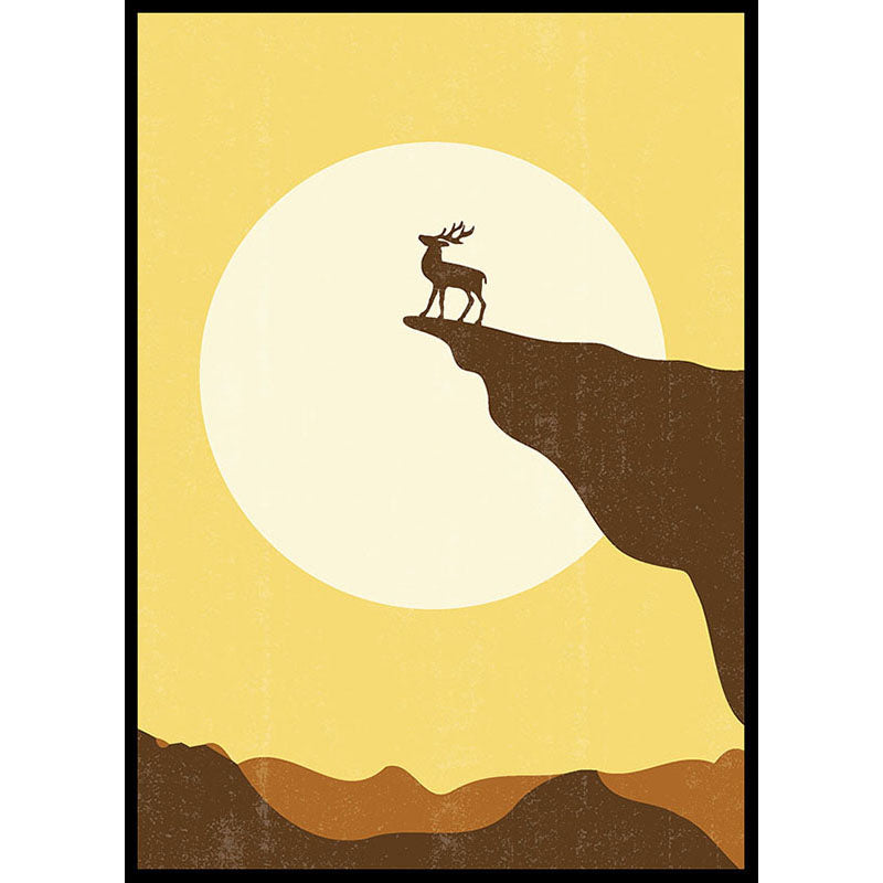 Golden Hour Deer Poster